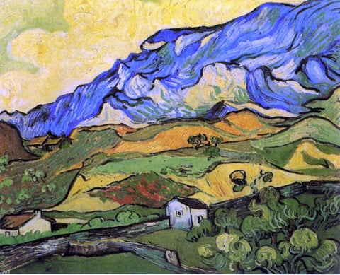  Vincent Van Gogh Les Alpilles, Mountain Landscape near South-Reme - Hand Painted Oil Painting