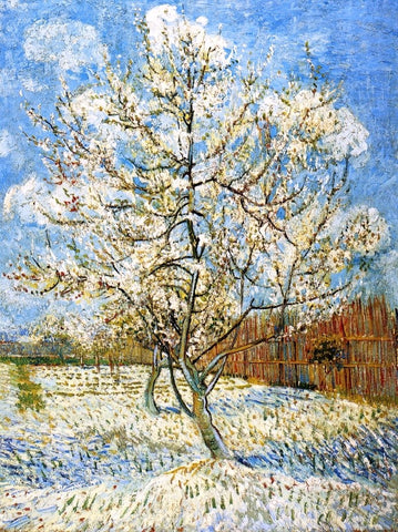  Vincent Van Gogh Peach Trees in Blossom - Hand Painted Oil Painting
