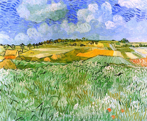  Vincent Van Gogh Plain near Auvers - Hand Painted Oil Painting