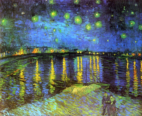  Vincent Van Gogh A Starry Night Over the Rhone - Hand Painted Oil Painting