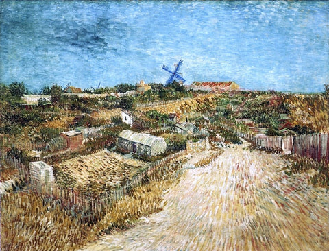  Vincent Van Gogh A Vegetable Gardens in Montmartre - Hand Painted Oil Painting
