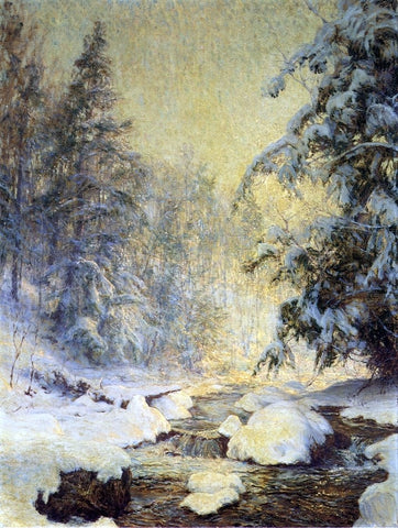  Walter Launt Palmer A Brook in Winter (also known as Kinderbrook Creek) - Hand Painted Oil Painting