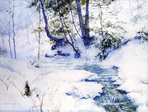  Walter Launt Palmer Brook in Winter - Hand Painted Oil Painting