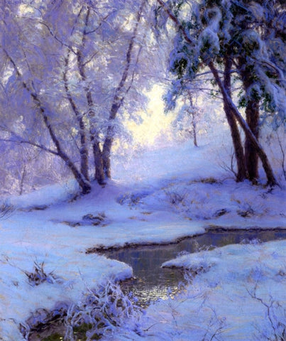  Walter Launt Palmer Winter Landscape - Hand Painted Oil Painting