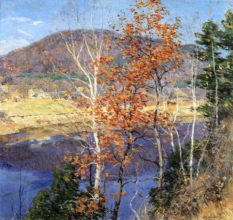  Willard Leroy Metcalf Closing Autumn - Hand Painted Oil Painting