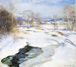  Willard Leroy Metcalf Icebound Brook (also known as Winter's Mantle) - Hand Painted Oil Painting