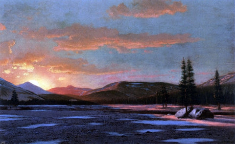  William Bradford Winter Sunset - Hand Painted Oil Painting