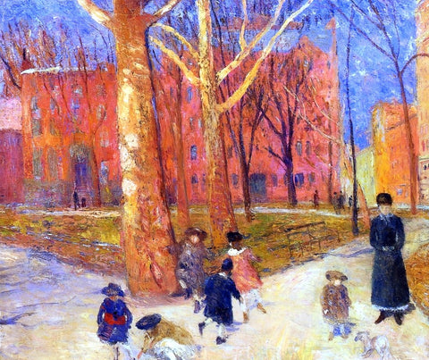  William James Glackens 29 Washington Square - Hand Painted Oil Painting