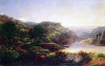  William Louis Sonntag Boating on a Mountain River - Hand Painted Oil Painting