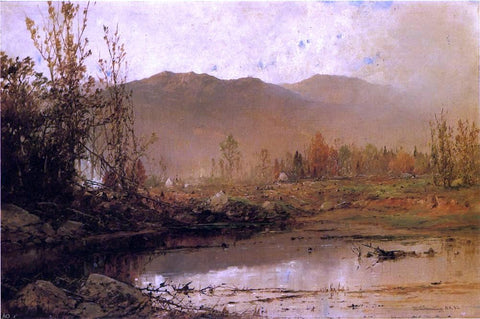  William Louis Sonntag Mountain Lake in Autumn - Hand Painted Oil Painting