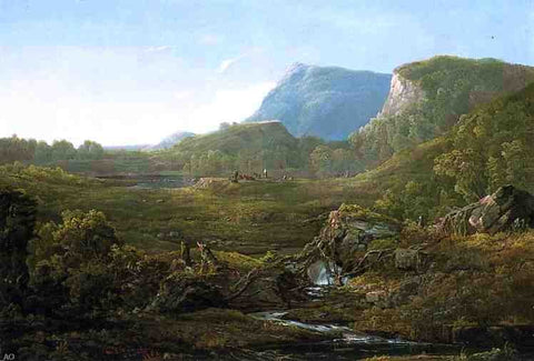  William Louis Sonntag Valley Landscape (also known as Cincinnati) - Hand Painted Oil Painting