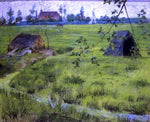  William Merritt Chase A Bit of Holland Meadows (also known as A Bit of Green in Holland) - Hand Painted Oil Painting