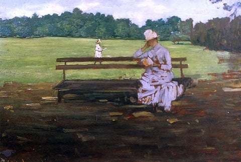  William Merritt Chase Prospect Park, Brooklyn - Hand Painted Oil Painting