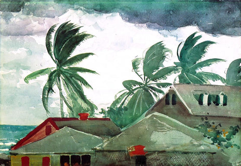  Winslow Homer Hurricane, Bahamas - Hand Painted Oil Painting