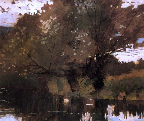  Winslow Homer Pond and Willows, Houghton Farm - Hand Painted Oil Painting