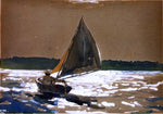  Winslow Homer Sailing by Moonlight - Hand Painted Oil Painting