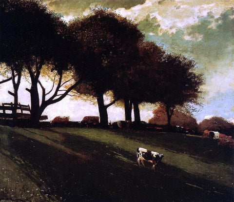  Winslow Homer Twilight at Leeds, New York - Hand Painted Oil Painting