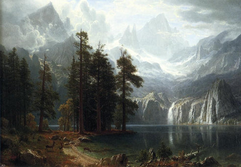  Albert Bierstadt Sierra Nevada - Hand Painted Oil Painting
