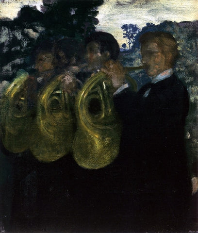 Arthur B Davies The Horn Players - Hand Painted Oil Painting