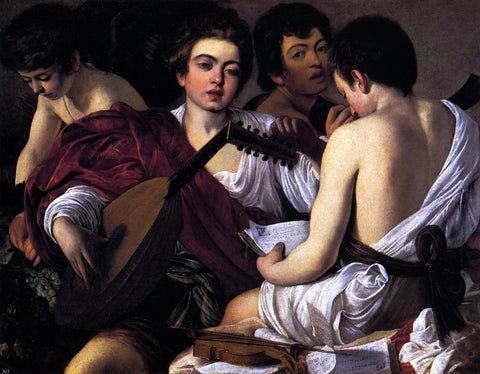  Caravaggio The Musicians - Hand Painted Oil Painting