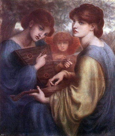  Dante Gabriel Rossetti The Bower Meadow - Hand Painted Oil Painting