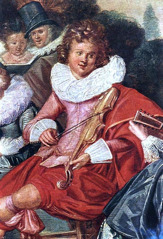  Dirck Hals Amusing Party in the Open Air (detail) - Hand Painted Oil Painting