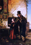  Domenico Induno The Old Musician - Hand Painted Oil Painting