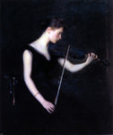  Edmund Tarbell A Girl with Violin (also known as The Violinist) - Hand Painted Oil Painting