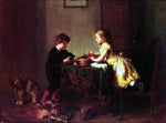  Felix Schlesinger Children Playing with a Guitar - Hand Painted Oil Painting