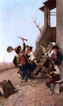  Filippo Indoni The Rustic Concert - Hand Painted Oil Painting