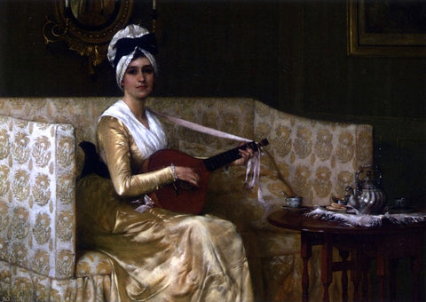  Francis David Millet Portrait of Mrs. Millet - Hand Painted Oil Painting