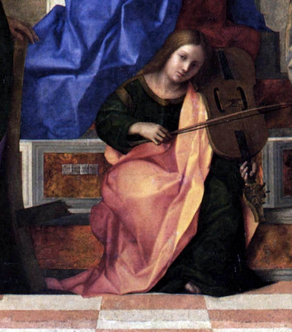  Giovanni Bellini San Zaccaria Altarpiece (detail) - Hand Painted Oil Painting