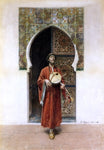  Gustavo Simoni Man with a Lute - Hand Painted Oil Painting
