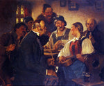  Hugo Kauffmann The Zither Player - Hand Painted Oil Painting