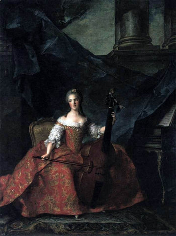  Jean-Marc Nattier Madame Henriette - Hand Painted Oil Painting