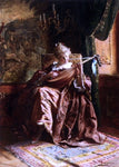 Johann Hamza The Lute Player - Hand Painted Oil Painting