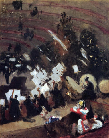  John Singer Sargent Rehearsal of the Pas de Loup Orchestra at the Cirque d'Hiver - Hand Painted Oil Painting