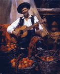  Jose Benlliure Gil Tocando la Guitarra - Hand Painted Oil Painting