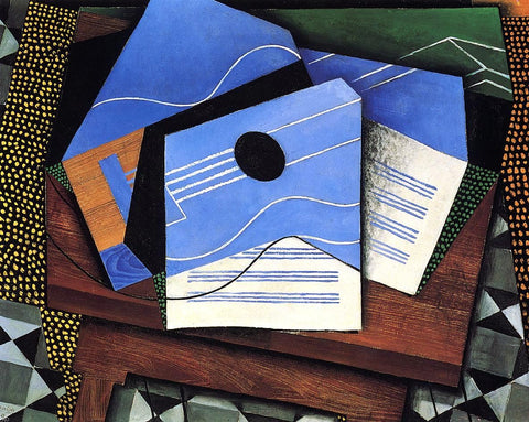  Juan Gris Guitar on a Table - Hand Painted Oil Painting