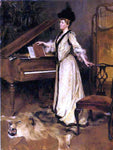  Julian Story Portrait of Mrs. Frederick Sharon - Hand Painted Oil Painting