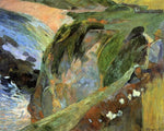  Paul Gauguin Flutist on the Cliffs - Hand Painted Oil Painting