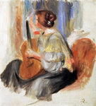 Pierre Auguste Renoir Woman with Guitar - Hand Painted Oil Painting