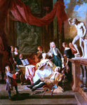  Pieter Angellis A Musical Assembly - Hand Painted Oil Painting