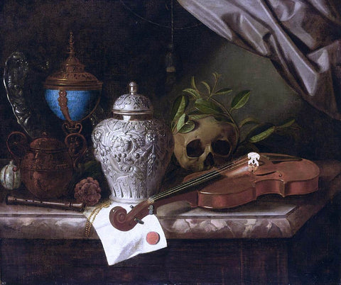  Pieter Gerritsz. Van Roestraeten Vanitas Still-Life - Hand Painted Oil Painting