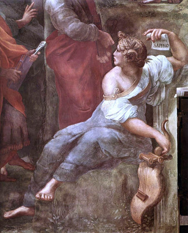  Raphael The Parnassus (detail 5) (Stanza della Segnatura) - Hand Painted Oil Painting