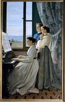  Silvestro Lega Il canto di uno stornello - Hand Painted Oil Painting
