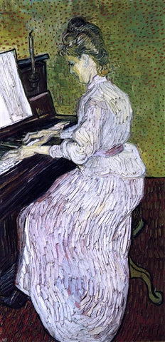  Vincent Van Gogh Marguerite Gachet at the Piano - Hand Painted Oil Painting