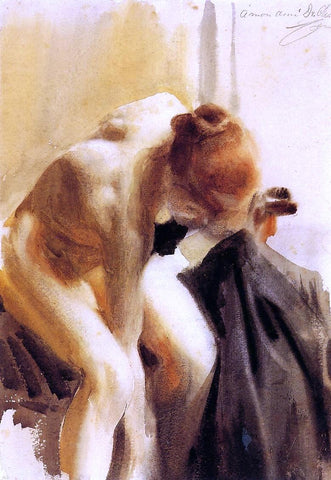  Anders Zorn A Female Nude - Hand Painted Oil Painting