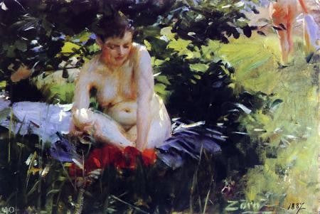  Anders Zorn Red Stockings - Hand Painted Oil Painting