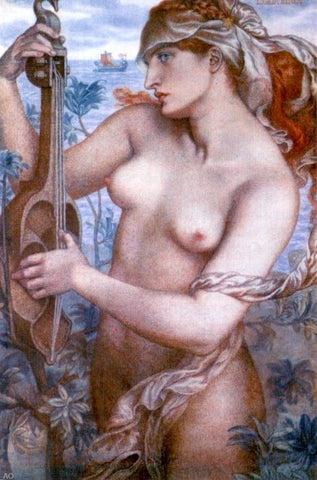  Dante Gabriel Rossetti Ligeia Siren - Hand Painted Oil Painting